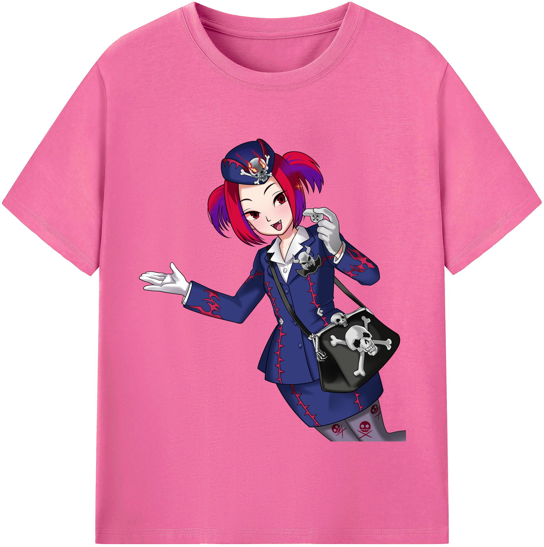（画像用） 遊☆戯☆王 Yu-Gi-Oh! レディースカジュアルプリントTシャツ（綿100％）